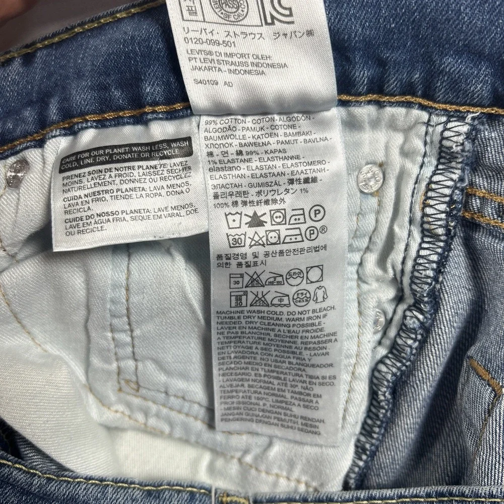 Levis 511 Slim Fit Jeans Mens 33x32 Medium Wash Blue Denim Pants